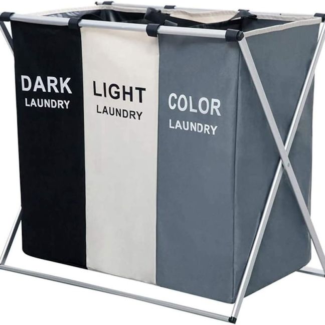 Dark / Light / Colour Separated Laundry Basket